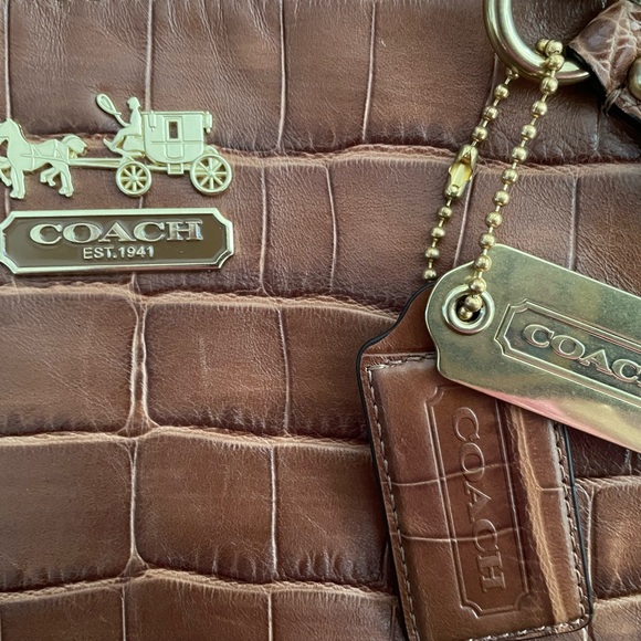 Coach~ embossed Madison with dust bag.   Lowering price today! - Picture 4 of 6